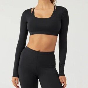 🎧Outdoor Voices Sculpt Longsleeve Crop Top - M - NWT🎧